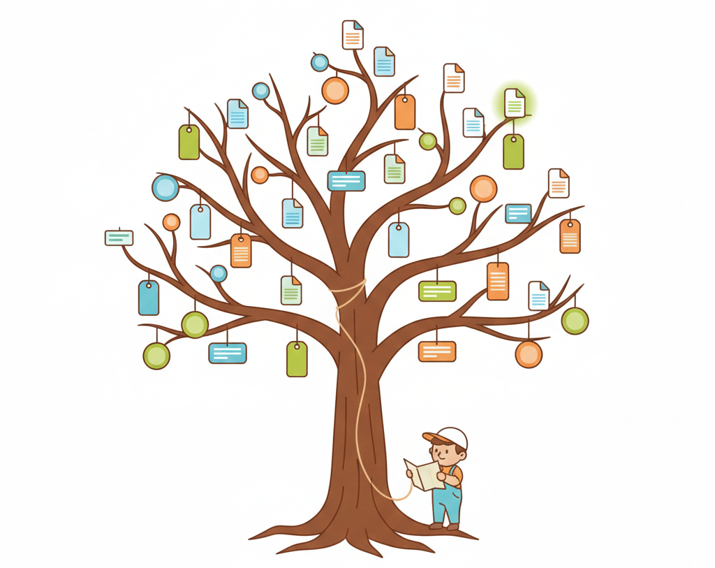 Путь к файлу — это маршрут от корня дерева