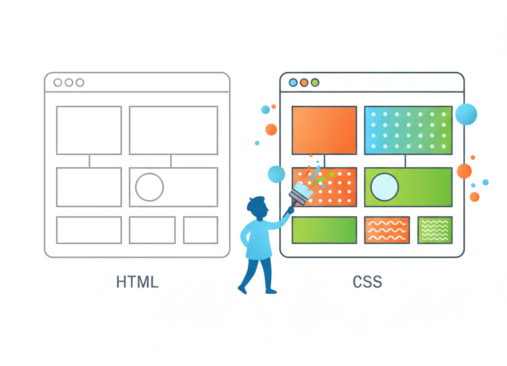 HTML задаёт структуру, CSS превращает её в визуальный шедевр