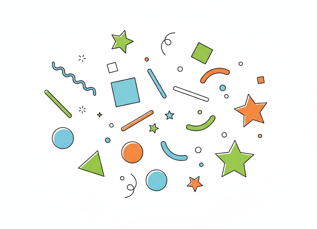 Три инструмента рисования: карандаш рисующий линию, кисточка с яркими мазками и ведёрко с краской, заливающее область цветом