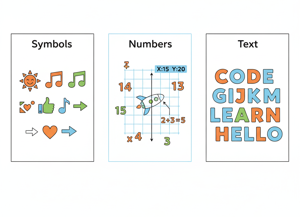 Три основных способа кодирования информации