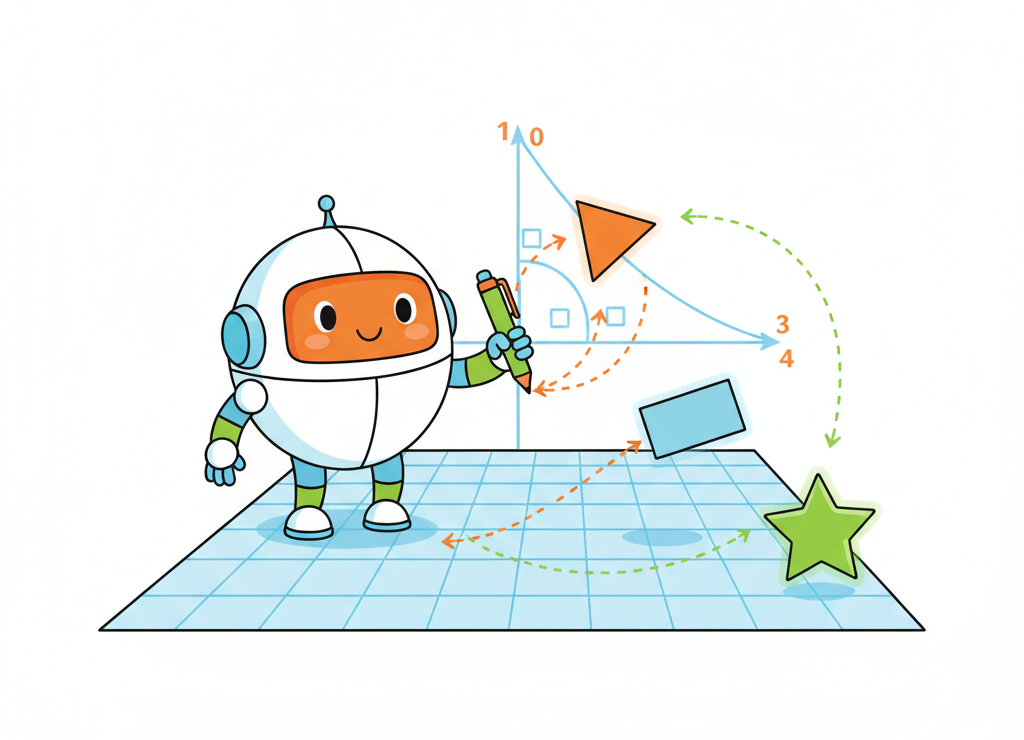 Исполнитель Чертёжник умеет рисовать на координатной плоскости