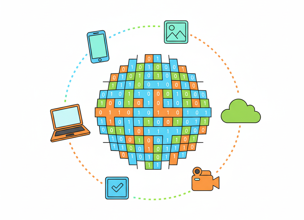 Весь цифровой мир — это биты, байты и гигабайты информации!