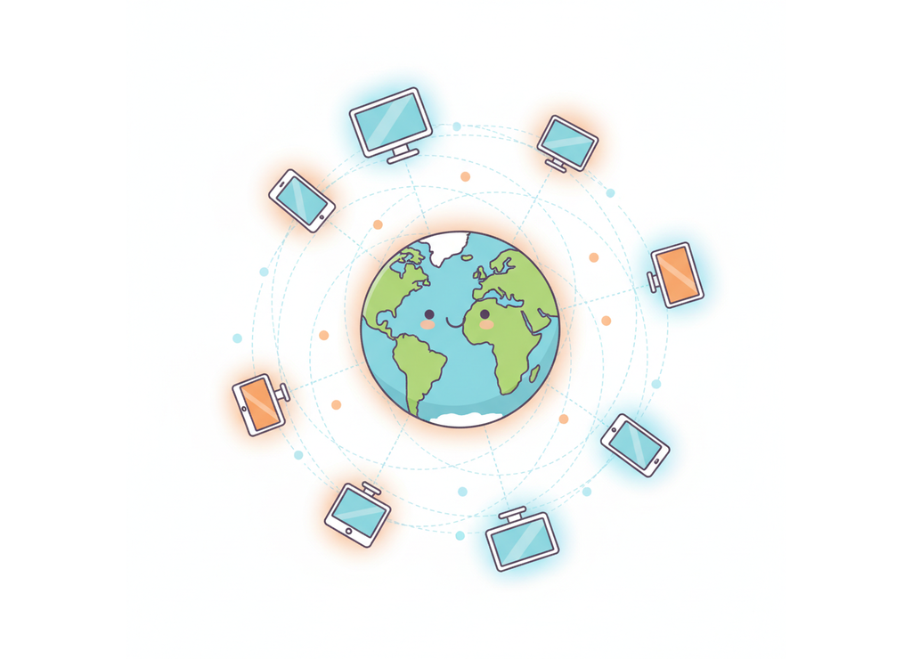Компьютерные сети связывают весь мир