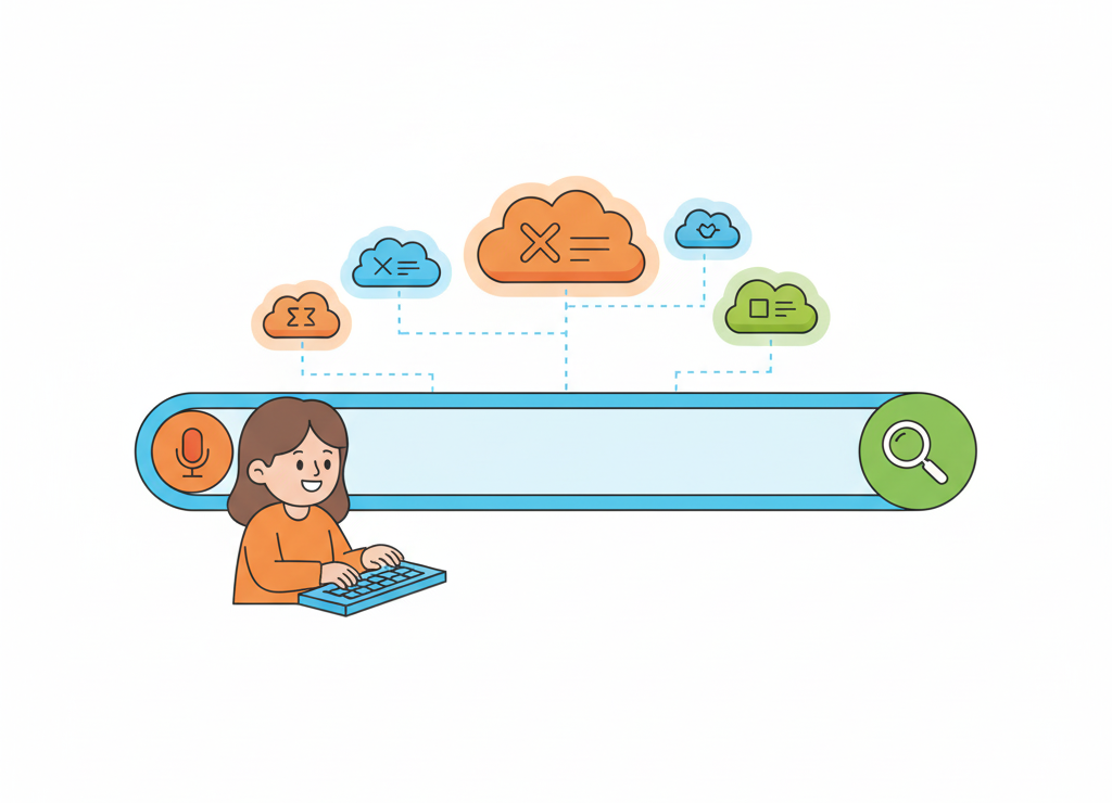 Введи запрос в поисковую строку — и система найдёт нужную информацию