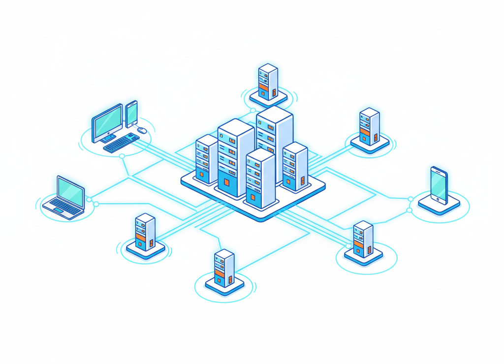 Структура Интернета: от мощных узлов до твоего устройства