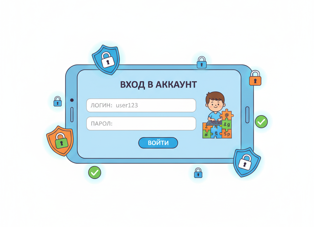 Логин — это твоё имя, пароль — это ключ