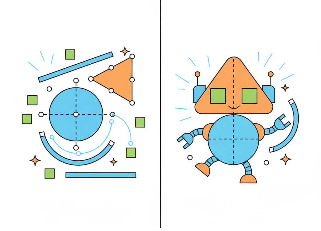 Векторная графика — как конструктор из геометрических фигур