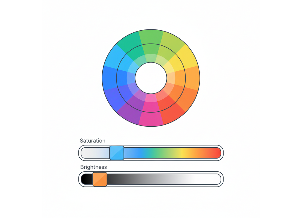 Векторный рисунок собирается из отдельных фигур, как конструктор