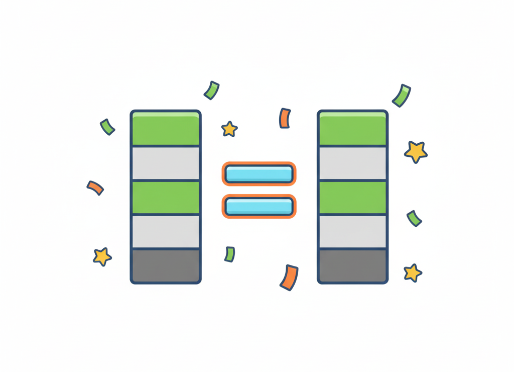 Когда столбцы совпадают — закон доказан!