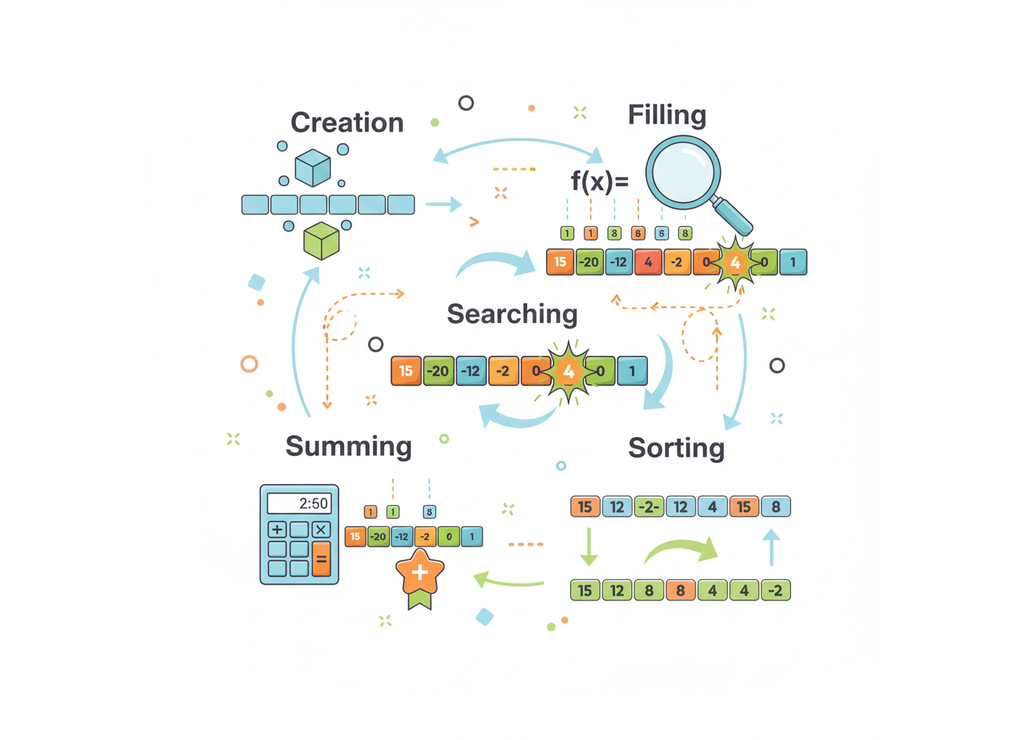 Решение задач с массивами