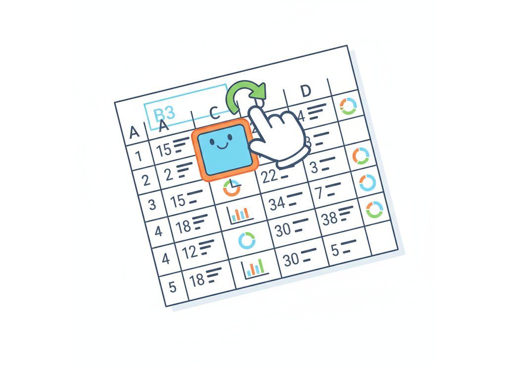 Каждая ячейка имеет свой уникальный адрес — как дом на карте!