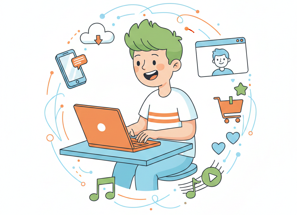 Современный подросток в центре цифрового мира